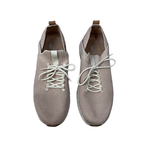 Dr Scholl’s Gypsy Sneaker Lace Up Taupe Size 11 Gym Shoe Stretch Knit Lifestyle - Picture 3 of 9